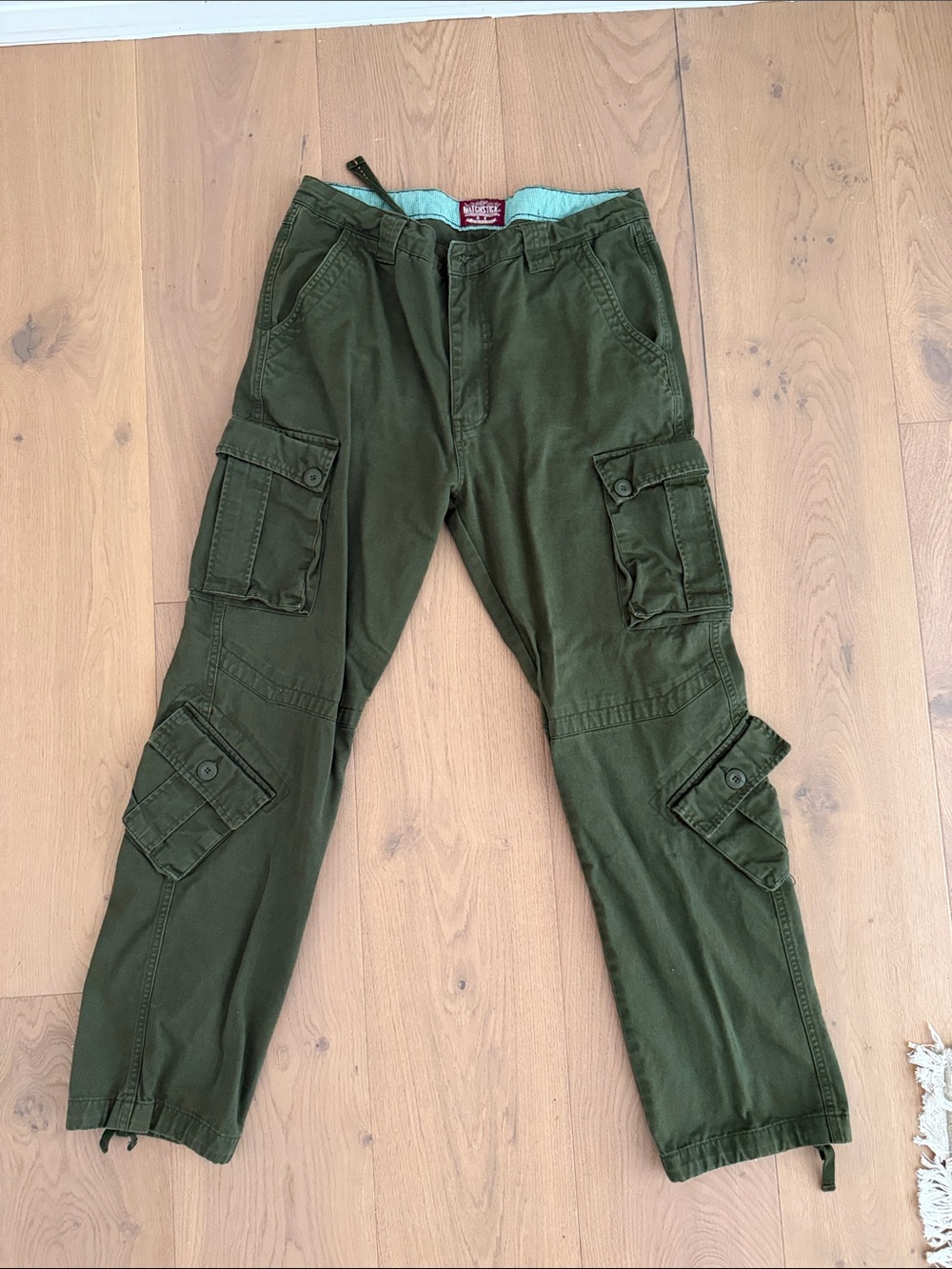 Men's Olive Cargo Utility Pants